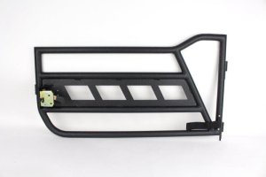 Jeep Wrangler Rubicon Tube Doors - Front - Fishbone Offroad - FB24023 - Black - `07-`18